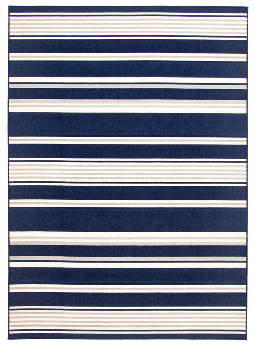 Carpette Talya bleu marine 5 pi 3 po x 7 pi 7 po