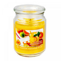 Pot parfumé de 18 oz à arôme de zestes d’agrumes avec couvercle en verre - ensemble de 2 bougies