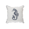 Coussin Nautica orné d’un hippocampe - ensemble de 2