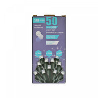 Jeu de 50 lumières à DEL de 5 mm pour l’intérieur avec ampoules blanc froid - ensemble de 2 jeux de lumières de Noël