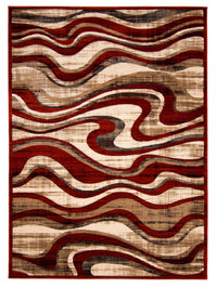 Carpette Allonah rouge - 7 pi 10 po x 10 pi 2 po