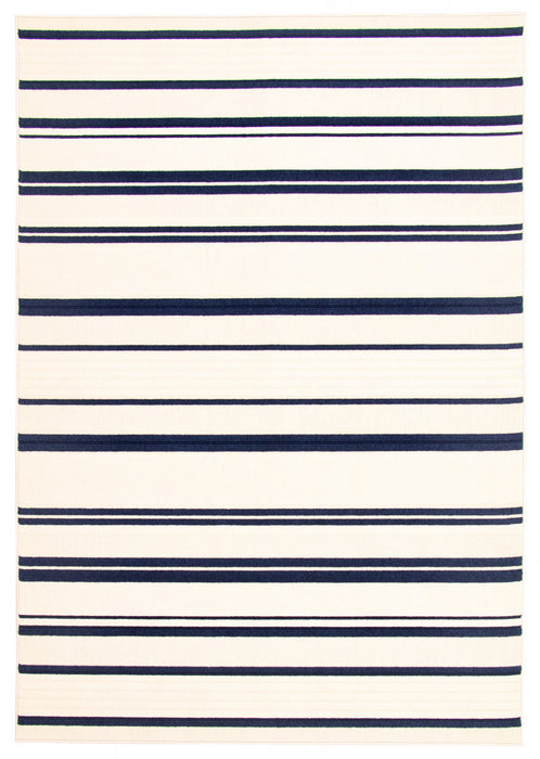 Carpette Talya bleueivoire 3 pi 11 po x 5 pi 7 po