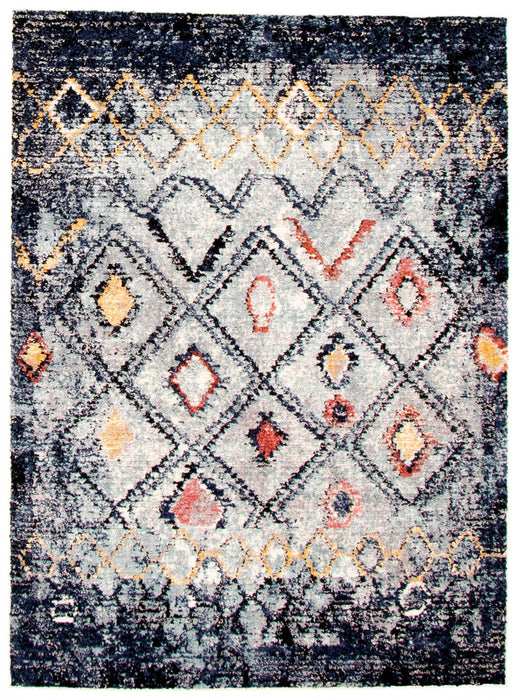 Carpette Makondo Classic bleu - 6 pi 7 pox 9 pi 6 po