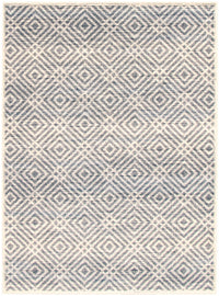 Carpette Electra argent-couleur pétrole - 3 pi 11 pox 5 pi 7 po