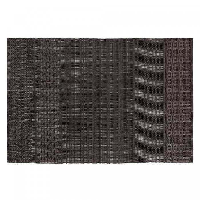 Napperon Regalia de couleur chocolat en vinyle - ensemble de 12