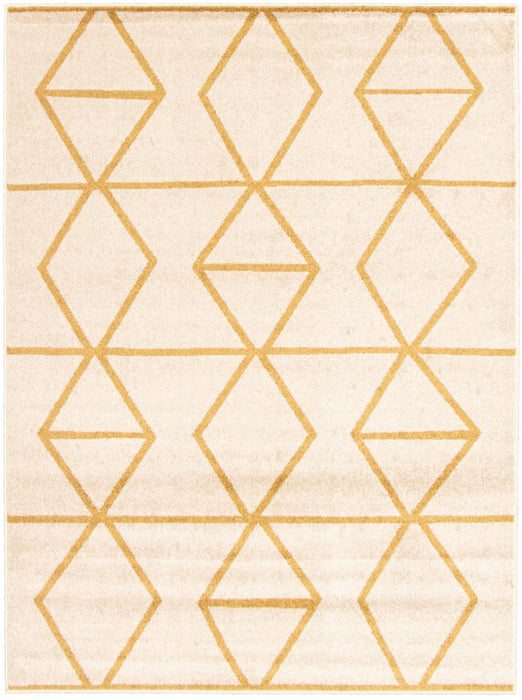 Carpette Anandi ivoire-or - 3 pi 11 pox 5 pi 7 po