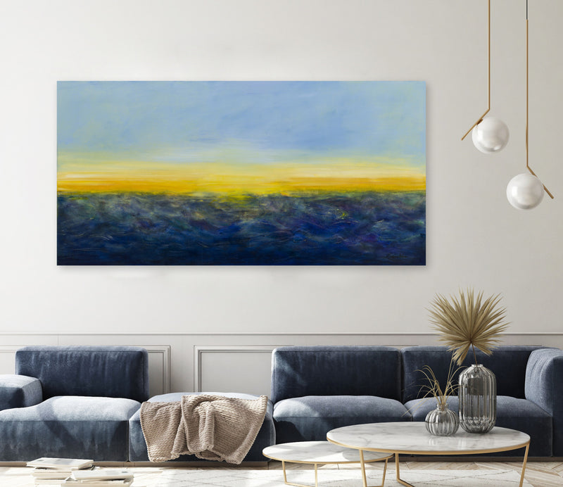 Œuvre d’art murale Giant Art « Ocean Mood » 72 x 36