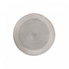 Napperon rond en vinyle avec bordure argentée - ensemble de 12