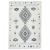 Carpette Lola Diamond grise 5 x 8
