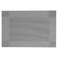 Napperon anthracite en vinyle de style classique - ensemble de 12
