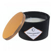 Bougie parfumée noir mat de 14 oz à 3 mèches à arôme de forêt tropicale de bambou