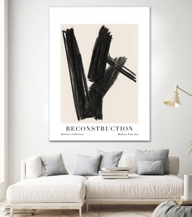 Œuvre d’art murale Giant Art « Reconstruction » 72 x 54
