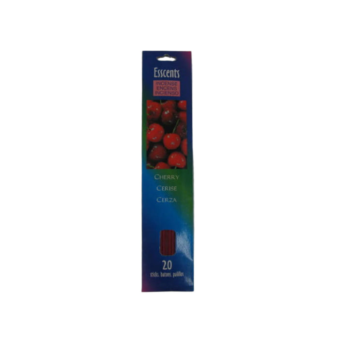 Bâtons à arôme de cerise d’Esscents - ensemble de 8 paquets de bâtons d’encens