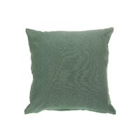 Coussin vert menthe en chambray avec fermeture à glissière - ensemble de 2 coussins