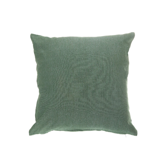 Coussin vert menthe en chambray avec fermeture à glissière - ensemble de 2 coussins