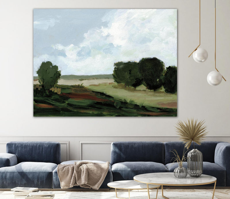 Œuvre d’art murale Giant Art « Green Grove » 72 x 54