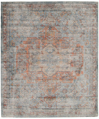 Carpette Baina Heriz bleu - 6 pi 7 pox 9 pi 10 po