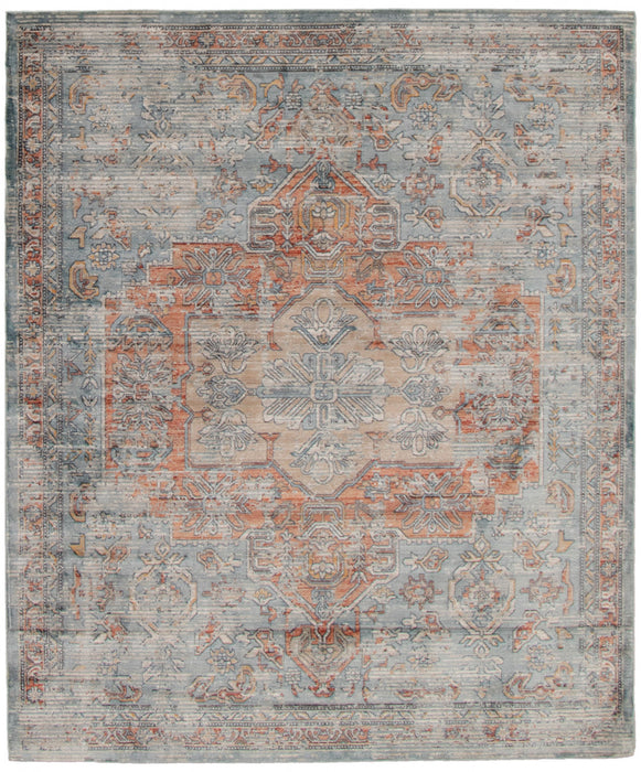Carpette Baina Heriz bleu - 6 pi 7 pox 9 pi 10 po