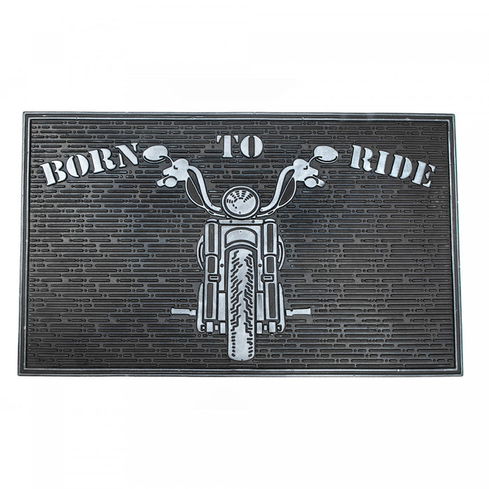 Tapis de plancher « Born to Ride » en caoutchouc