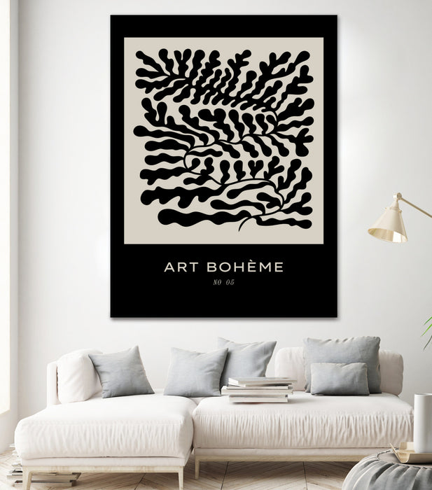 Œuvre d’art murale Giant Art « Art Boheme No 5 » 72 x 54