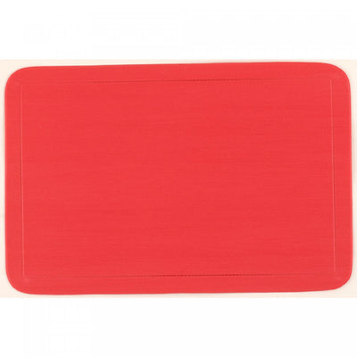 Plastic Placemat Red - Set of 12|Napperon en plastique rouge - ensemble de 12