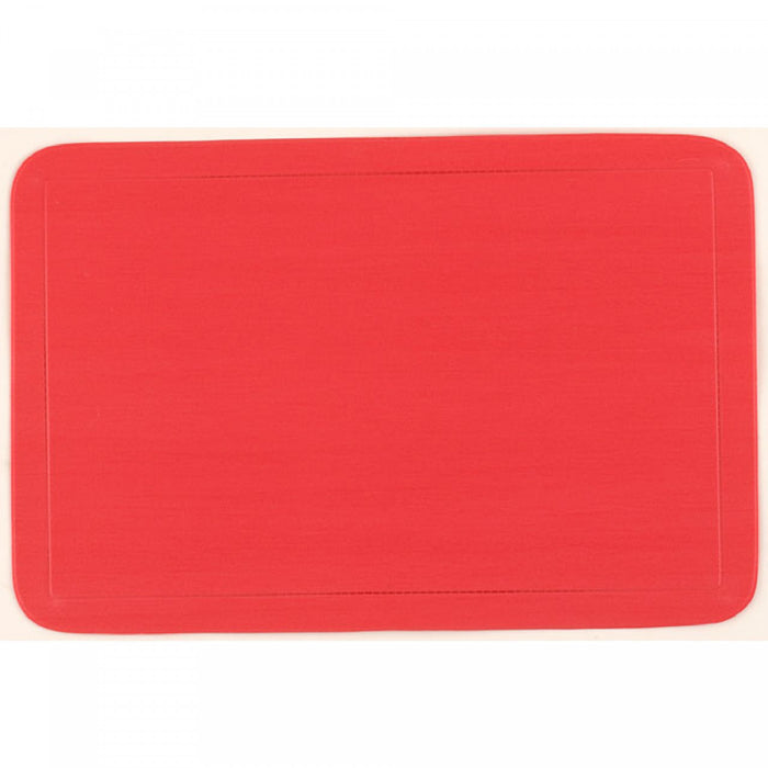 Napperon en plastique rouge - ensemble de 12