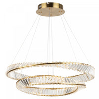 Lustre Stella laiton brossé à DEL de 65 W