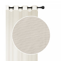 Panneau de voilage beige avec oeillets 54x84 - ensemble de 2