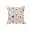Coussin 18 po x 18 po en coton orné de poules à la ferme - ensemble de 2 coussins