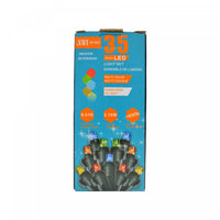 Jeu de 35 lumières à DEL de 5 mm pour l’intérieur avec ampoules multicolores - ensemble de 2 jeux de lumières de Noël