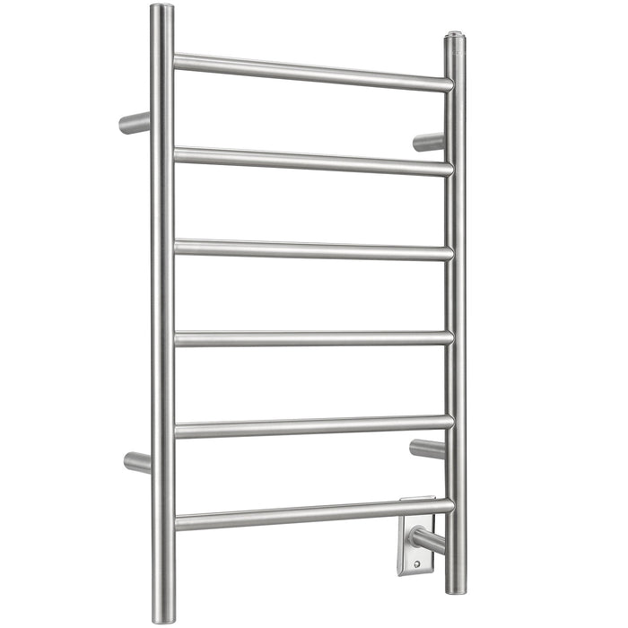 Porte-serviettes chauffant électrique Comfort d’Ancona 6 barres, câblé et branché - AN-5307