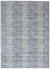 Carpette Kecia bleue/crème 5 pi 3 po x 7 pi 3 po