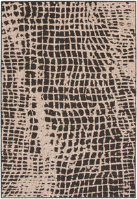 Carpette Sadie Safari noir-argent - 7 pi 10 pox 10 pi 2 po