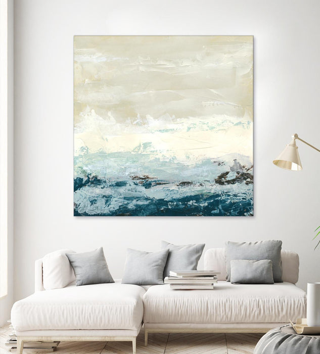 Œuvre d’art murale Giant Art « Coastal Currents I » 72 x 72