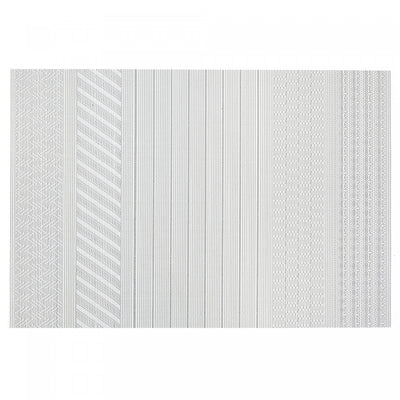 Vinyl Placemat Regalia Silver - Set of 12|Napperon Regalia argenté en vinyle - ensemble de 12
