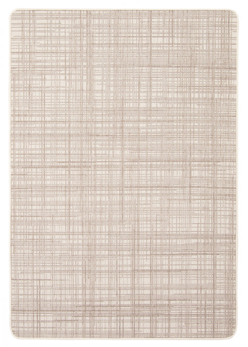 Carpette Panthea ivoire - 4 pi 4 po x 6 pi 5 po