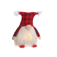 Peluche Billie le gnome dodu assis à DEL