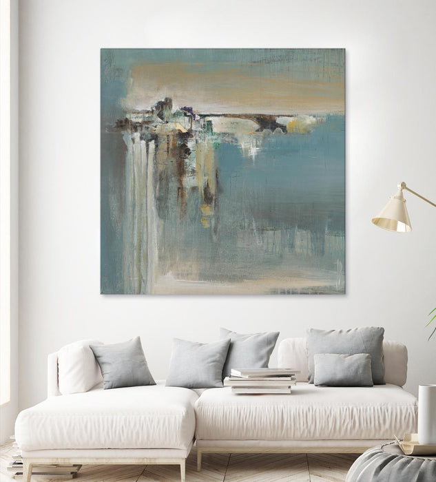 Œuvre d’art murale Giant Art « Fragmented Fields » 54 x 54