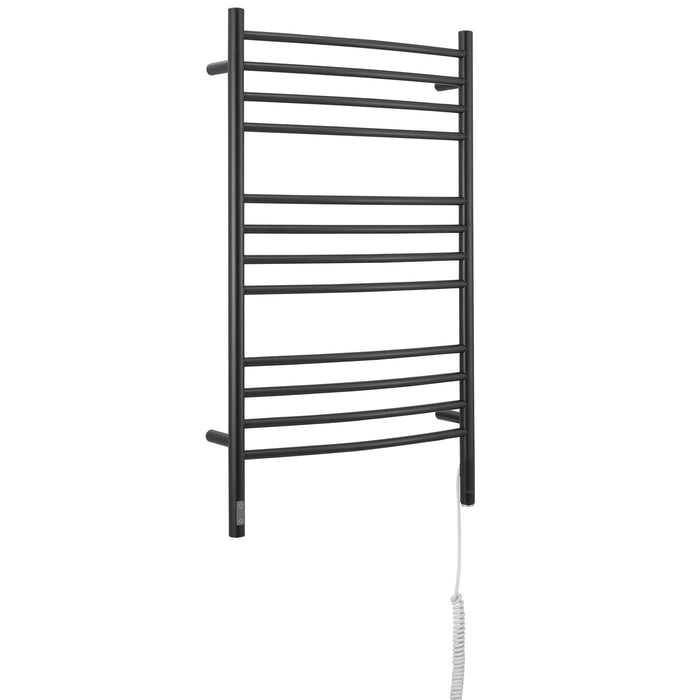 Porte-serviette chauffant double mural Lustra d’Ancona à 12 barres avec minuterie intégrée - AN-5451
