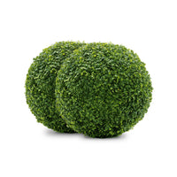  Boule de feuillage buis artificiel 13 po 2 pièces 