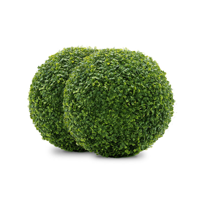 Boule de feuillage buis artificiel 13 po 2 pièces