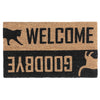 Paillasson en fibre de coco « Welcome » et « Goodbye »
