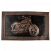Tapis de plancher en caoutchouc orné d’une moto Harley