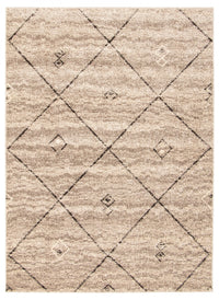 Tapis Grande, gris / brun, 6 pi 7 po X 9 pi 6 po