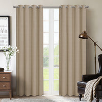 Rideau coupe-lumière oeillets Allegheny 54 po x 84 po (paire) taupe