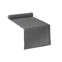 Chemin de table vert foncé en chambray côtelé - ensemble de 2