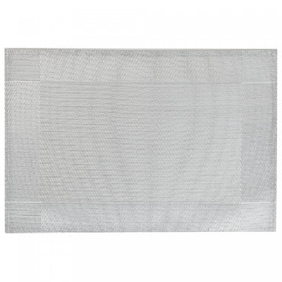 Vinyl Placemat Classic Silver - Set of 12|Napperon argenté en vinyle de style classique - ensemble de 12