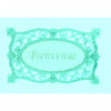 Tapis de plancher « Bienvenue » en caoutchouc et tapis-brosse de style victorien