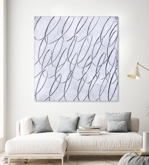 Œuvre d’art murale Giant Art « Contemplating Style » 72 x 72