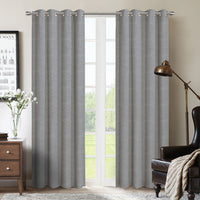 Rideau coupe-lumière à oeillets Berks 54 po x 84 po (ensemble de 2) - gris
